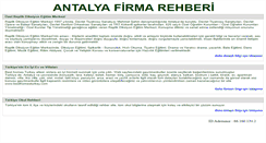 Desktop Screenshot of antalyafirma.com